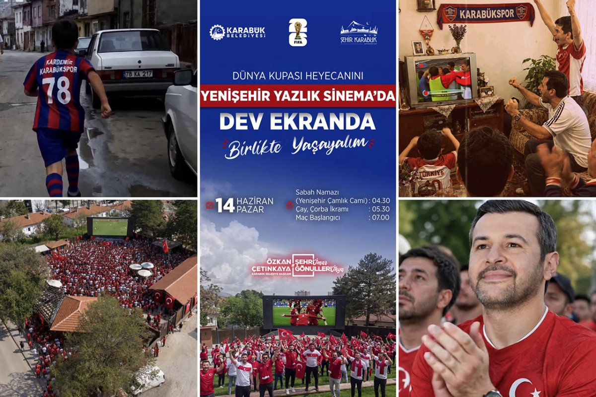 Karabük’te 2002 Ruhu Canlanıyor: Dünya Kupası Heyecanı Yazlık Sinemada!